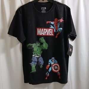 Marvel Black Graphic T-Shirt for Men